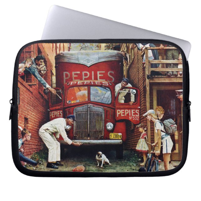 Protection Pour Ordinateur Portable Bloc routier par Norman Rockwell (Devant)