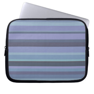 Protection Pour Ordinateur Portable Blue-grey horizontal stripes
