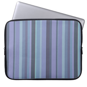 Protection Pour Ordinateur Portable Blue-grey horizontal stripes