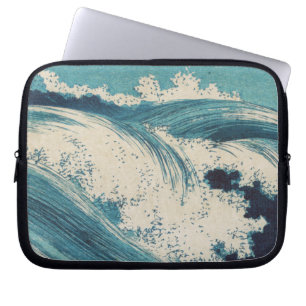Protection Pour Ordinateur Portable Blue Ocean Waves Bois japonais