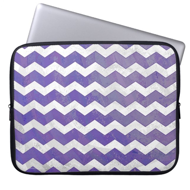 Protection Pour Ordinateur Portable Blueberry Smear Chevron Motif (Devant)