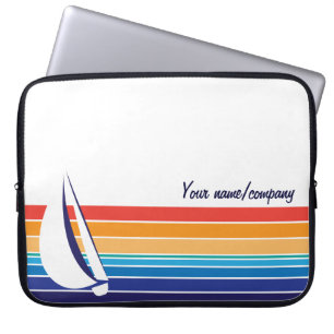 Protection Pour Ordinateur Portable Boat Color Carré_Sail_horizon hues_personnalisée