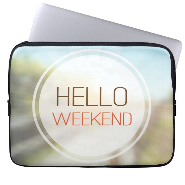 Protection Pour Ordinateur Portable Bonjour week-end 2 (Devant)