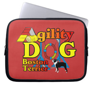 Protection Pour Ordinateur Portable Boston Terrier Agilité
