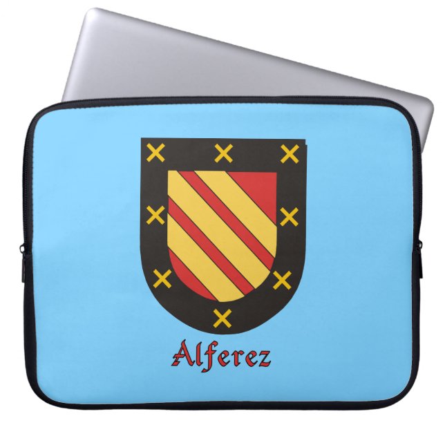 Protection Pour Ordinateur Portable Bouclier familial d'Alferez (Devant)