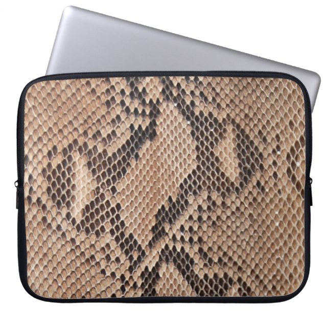 Protection Pour Ordinateur Portable Brown look Snakeskin (Devant)