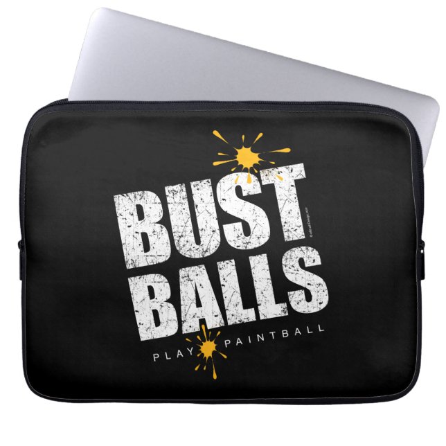 Protection Pour Ordinateur Portable Bust Bust Balls de Painball (Devant)