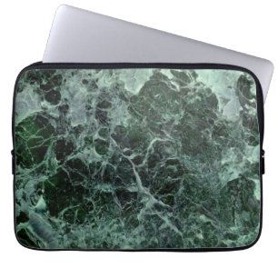 Protection Pour Ordinateur Portable Caisse de marbre verte d'ordinateur portable