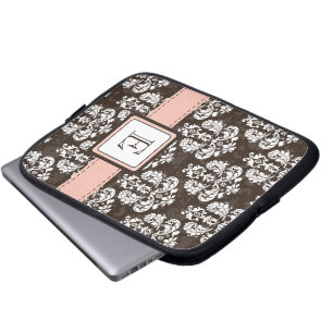 Protection Pour Ordinateur Portable Caisse décorée d'un monogramme de douille