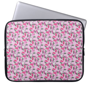 Protection Pour Ordinateur Portable Camouflage animal Silhouette rose
