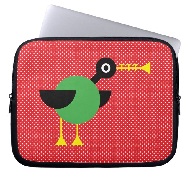 Protection Pour Ordinateur Portable Canard de trompette (Devant)