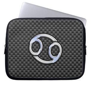 Protection Pour Ordinateur Portable Cancer Zodiac Connexion au charbon de bois Fibres