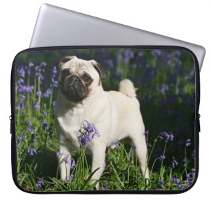 Protection Pour Ordinateur Portable Carlin de faon se tenant dans les jacinthes des