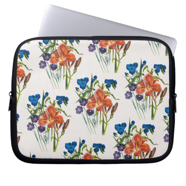 Protection Pour Ordinateur Portable Carnaval des fleurs (Devant)