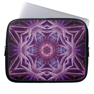 Protection Pour Ordinateur Portable Carnet pourpre d'art d'étoile d'hexagone de