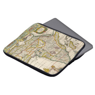 Protection Pour Ordinateur Portable Carte antique de l'Afrique par Hondius et Jansson