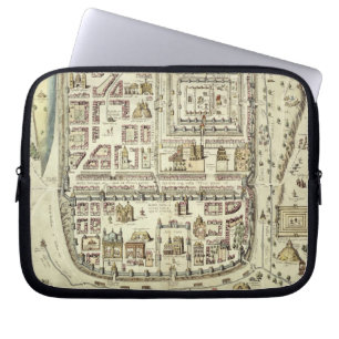 Protection Pour Ordinateur Portable Carte de Jérusalem et des abords, de 'C