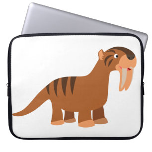 Protection Pour Ordinateur Portable Carton souriant mignon Peignoir Thylacosmilus