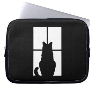 Protection Pour Ordinateur Portable Cat noir Cliquez pour Customiser la fenêtre de cou