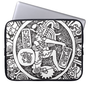 Protection Pour Ordinateur Portable Cercle maya, hiéroglyphe mexicain (Maya)