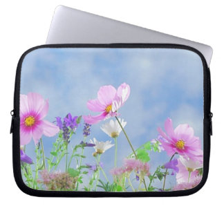 Protection Pour Ordinateur Portable Champ de fleurs