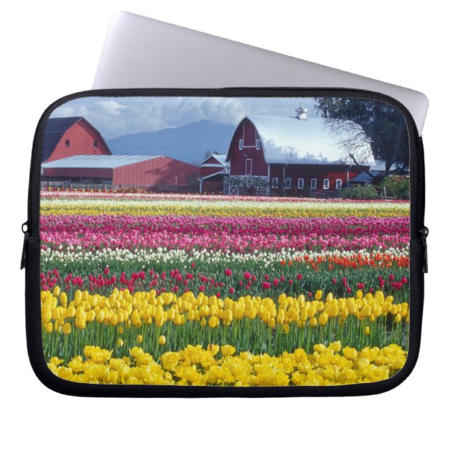 Protection Pour Ordinateur Portable Champ de tulipes (Devant)