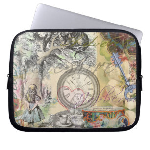 Protection Pour Ordinateur Portable Chat du Cheshire Alice au Pays des Merveilles Clas