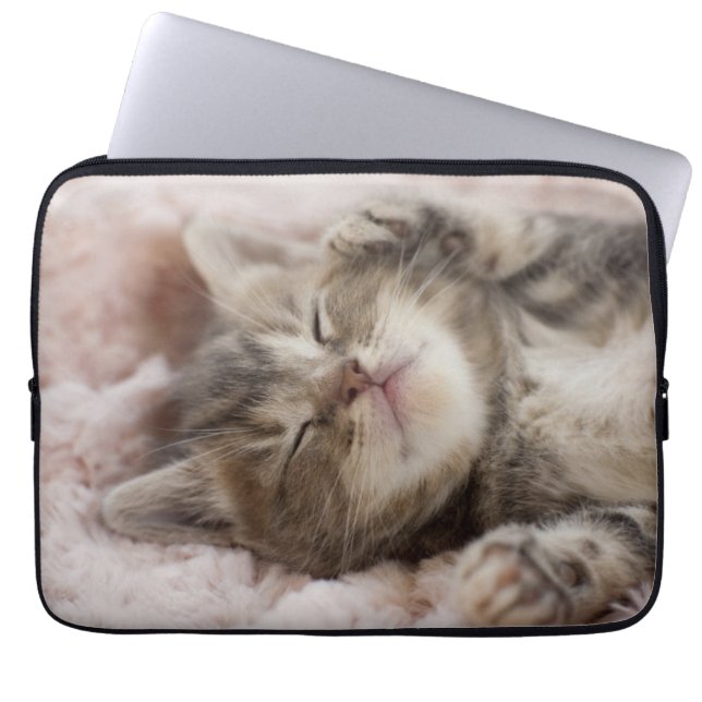 Protection Pour Ordinateur Portable Chaton somnolent (Devant)