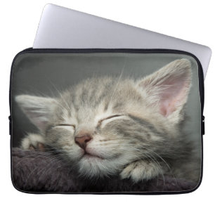 Protection Pour Ordinateur Portable Chaton somnolent