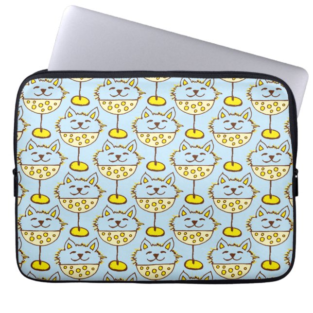 Protection Pour Ordinateur Portable Chats en crème glacée I (Devant)