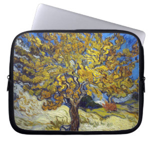 Protection Pour Ordinateur Portable Chef-d'œuvre d'art du mûrier de Van Gogh