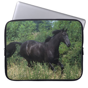 Protection Pour Ordinateur Portable Cheval de pur sang fonctionnant dans l'herbe