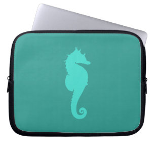 Protection Pour Ordinateur Portable Cheval Marin Turquoise