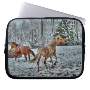 Protection Pour Ordinateur Portable Chevaux - American Western Theme