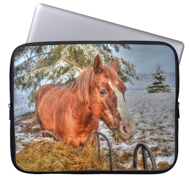 Protection Pour Ordinateur Portable Chevaux - American Western Theme (Devant)