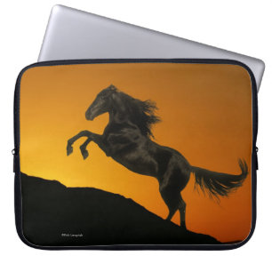 Protection Pour Ordinateur Portable Chevaux d'imaginaire : Coucher du soleil de