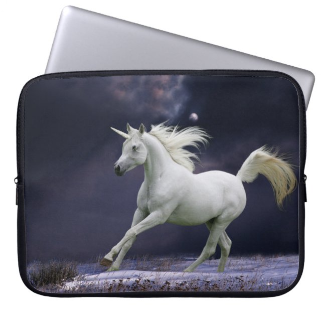 Protection Pour Ordinateur Portable Chevaux d'imaginaire : Licorne (Devant)