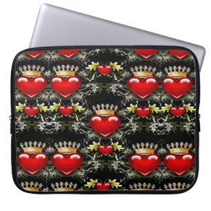 Protection Pour Ordinateur Portable Cheveux de la couronne Motif Portable à manches