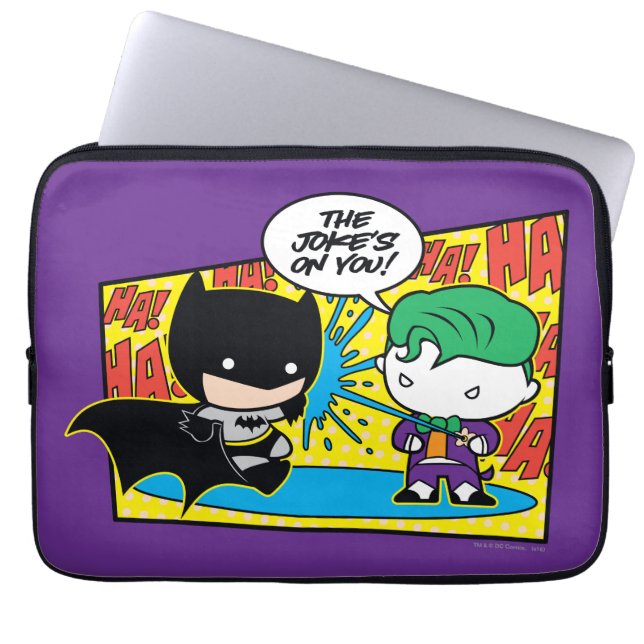 Protection Pour Ordinateur Portable Chibi Joker Pranking Chibi Batman (Devant)