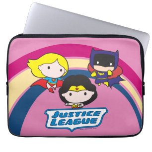 Protection Pour Ordinateur Portable Chibi Justice League Rainbow