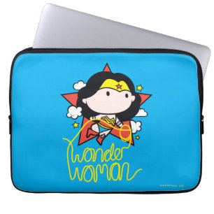 Protection Pour Ordinateur Portable Chibi Wonder Woman Voler Avec Lasso
