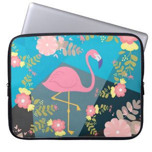 Protection Pour Ordinateur Portable Chic Tendance Élégant Mignon Rose Féminin Floral F