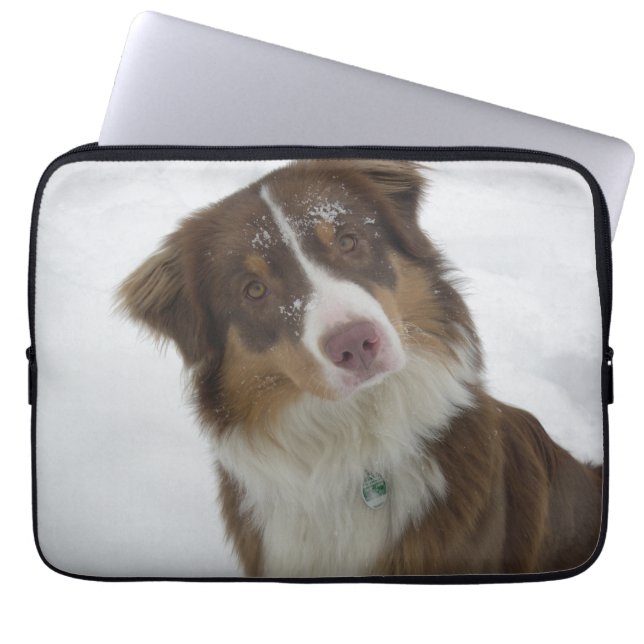 Protection Pour Ordinateur Portable Chien mignon (Devant)
