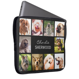 Protection Pour Ordinateur Portable Chiens mignons OU VOTRE douille nommée faite sur