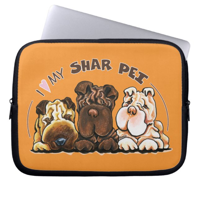 Protection Pour Ordinateur Portable Chinois Shar Pei Lover (Devant)