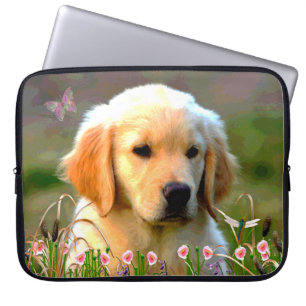 Protection Pour Ordinateur Portable Chiot d'or d'Austin Labrador