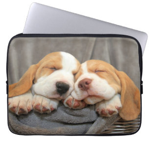 Protection Pour Ordinateur Portable Chiots somnolents