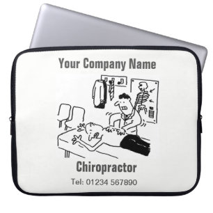 Protection Pour Ordinateur Portable Chiropractor traite un patient amusant dessin anim