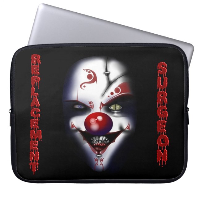 Protection Pour Ordinateur Portable Chirurgien de remplacement - Clown malin (Devant)