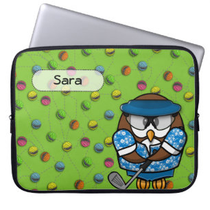 Protection Pour Ordinateur Portable chouette dorée